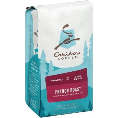 Caribou Coffee French Dark Roast Ground Coffee  12oz