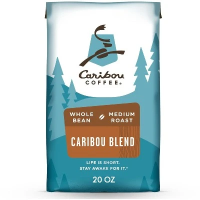 Caribou Coffee Caribou Blend Medium Roast Whole Bean  20oz