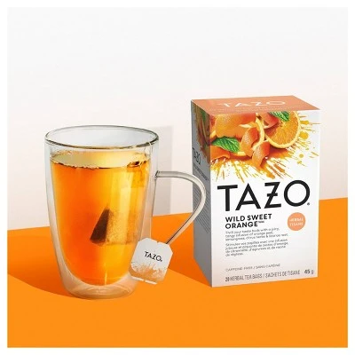 Tazo Wild Sweet Orange Caffeine Free Herbal Tea 20ct