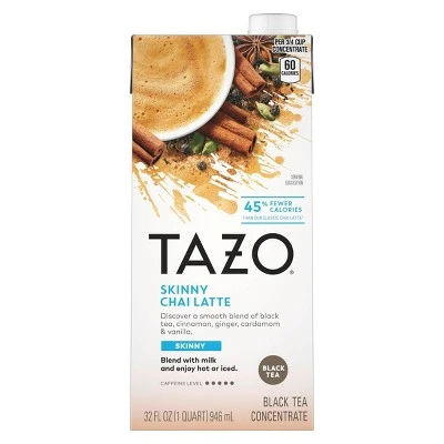 Tazo Skinny Latte Chai Black Tea  32 fl oz