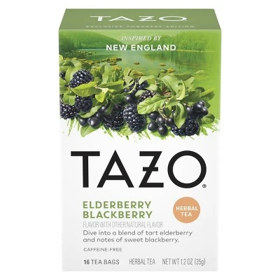 Tazo Foragers Elderberry Blackberry Tea  16ct