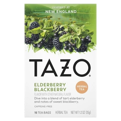 Tazo Foragers Elderberry Blackberry Tea  16ct