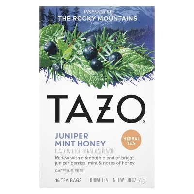 Tazo Herbal Juniper Mint Honey Tea Bags  16ct