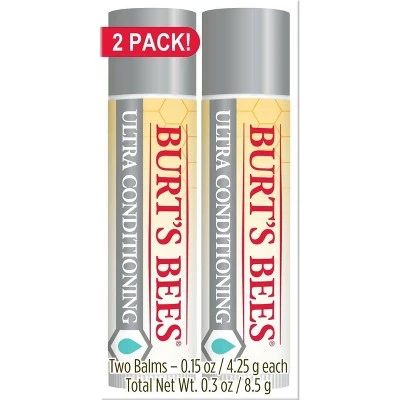 Burt's Bees Kokum Butter Ultra Conditioning Lip Balm Blister Box  2ct