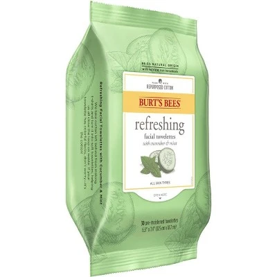 Burt's Bees Facial Cleansing Towelettes, Cucumber & Sage (2014 formulation)