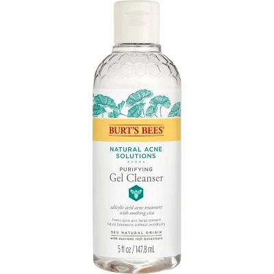 Burt's Bees Natural Acne Solutions Purifying Gel Cleanser  5 fl oz