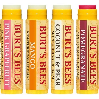 Burt's Bees Superfruit Lip Balm  4ct