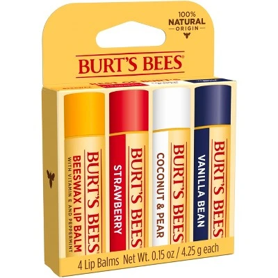 Burt's Bees Lip Balm  4ct