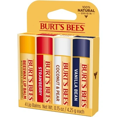 Burt's Bees Lip Balm  4ct