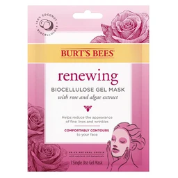 Burt's Bees Burt's Bees Renewing Biocellulose Gel Mask With Rose & Algae Extract