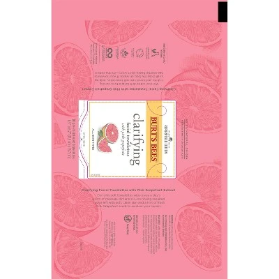 Burt's Bees Facial Cleansing Towelettes Pink Grapefruit 10ct