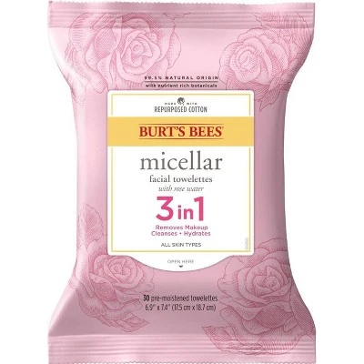 Burt's Bees Micellar Cleansing Towelettes With White Cypress Oil