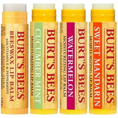 Burt's Bees Freshly Picked Lip Balm  4pk