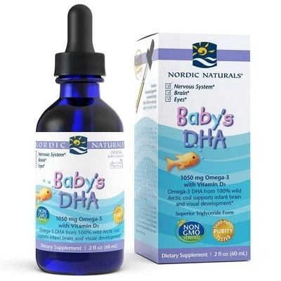 Nordic Naturals Baby's DHA Liquid Dietary Supplement  2 fl oz