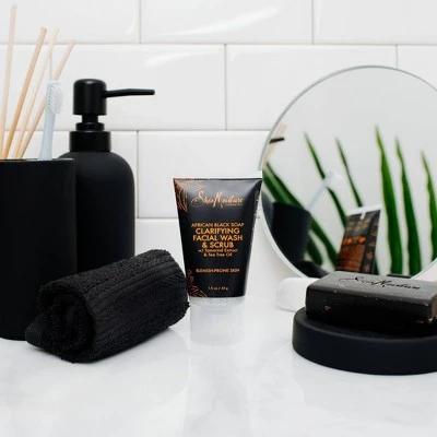 SheaMoisture African Black Soap Clarifying Facial Wash & Scrub  1.5oz