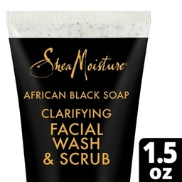 SheaMoisture SheaMoisture African Black Soap Clarifying Facial Wash & Scrub  1.5oz