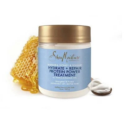 SheaMoisture Manuka Honey & Yogurt Hydrate + Repair Protein Power Treatment  8oz