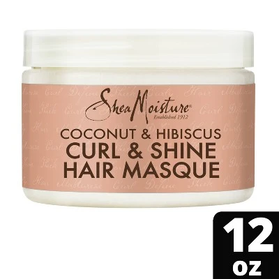 SheaMoisture Coconut & Hibiscus Curl & Shine Hair Masque  12oz