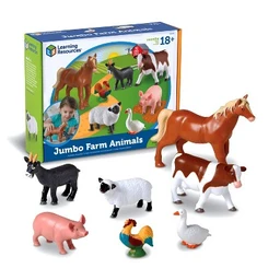 Learning Resources Learning Resources Jumbo Farm Animals