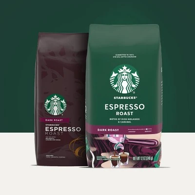 Starbucks Espresso Roast Dark Roast Ground Coffee  12oz