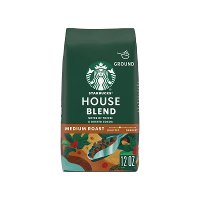 Starbucks House Blend Medium Roast Ground Coffee 12oz
