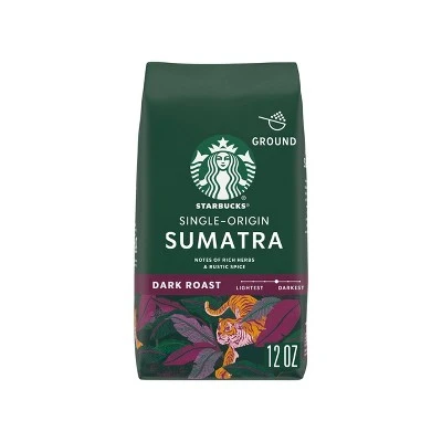 Starbucks Sumatra Dark Roast Ground Coffee 12oz