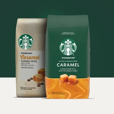 Starbucks Caramel Flavored Medium Roast Ground Coffee 11oz