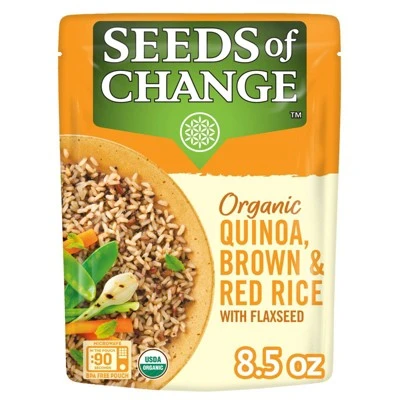 Seeds of Change Quinoa, Brown & Red Rice with Flaxseed  8.5oz