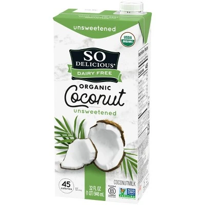 So Delicious Dairy Free Coconut Milk Unsweetened  32 fl oz