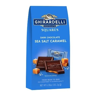 Ghirardelli Dark & Sea Salt Caramel Chocolate Squares 6.38oz