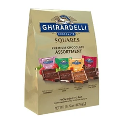Ghirardelli Ghirardelli Assortment Premium Chocolate Squares, Raspberry, Mint, Caramel, 60% Cacao