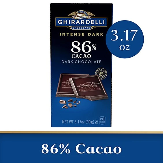 Ghirardelli Intense Dark 86% Midnight Reverie Chocolate Squares  3.17oz