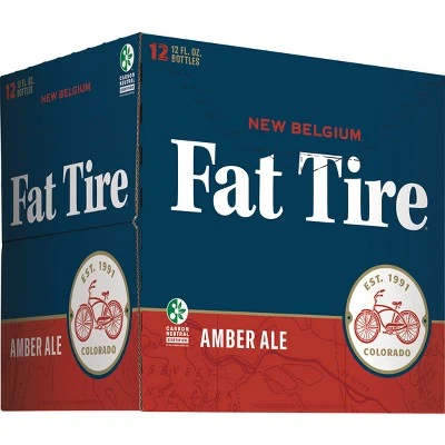 New Belgium Fat Tire Amber Ale Beer  12pk/12 fl oz Bottles