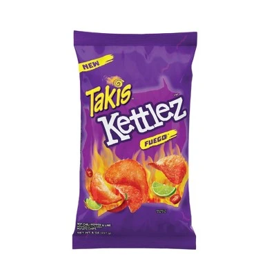 Barcel Fuego Kettle Cooked Hot Chili Pepper & Lime Flavored Chips 4.1oz