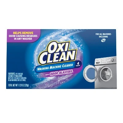 OxiClean Washing Machine Cleaner with Odor Blasters  4ct