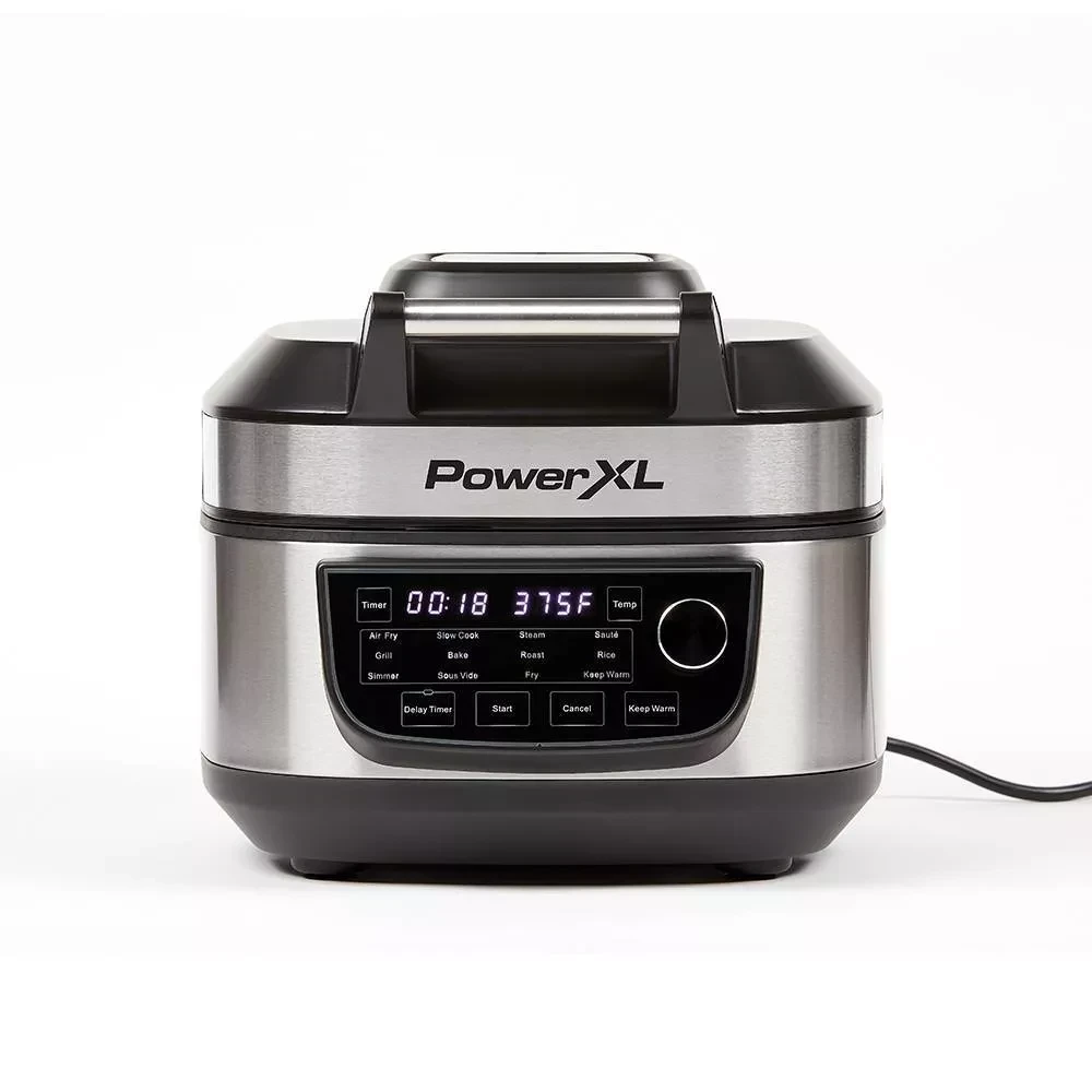 PowerXL Grill Air Fryer Combo Silver