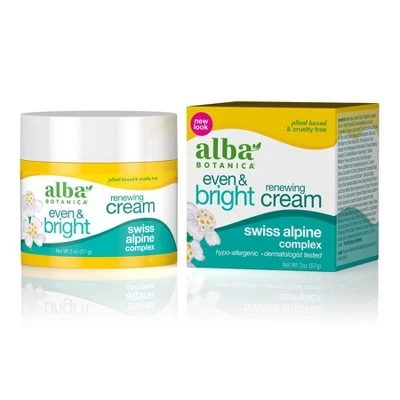 Alba Botanica Even & Bright Renewing Cream 2oz