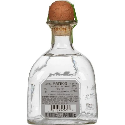 Patrón Silver Tequila  750ml Bottle