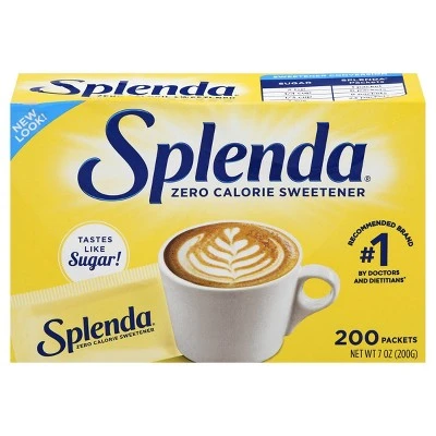 Splenda No Calorie Sweetener Packets 200ct