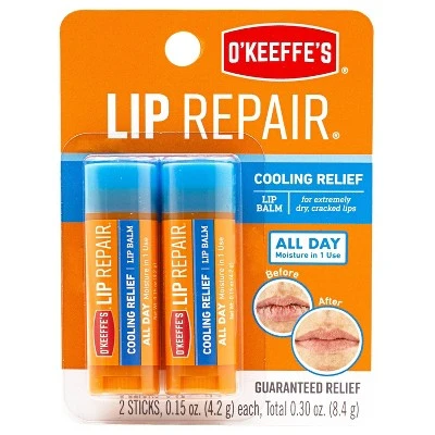 O'Keeffe's Lip Repair Cooling Twin Stick