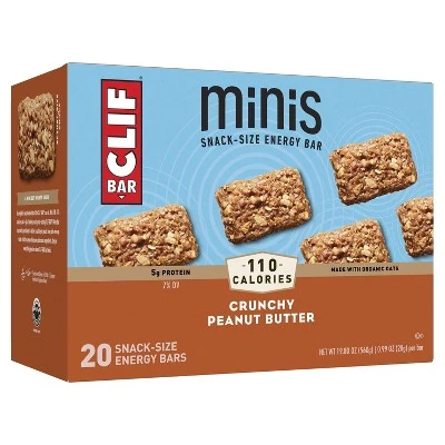 CLIF Bar Crunchy Peanut Butter Energy Bar Minis  20ct