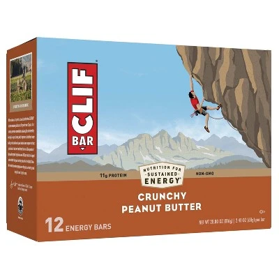CLIF Bar Crunchy Peanut Butter Energy Bars 12ct