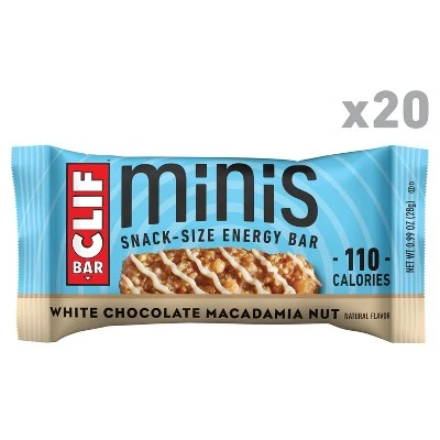 CLIF Bar White Chocolate Macadamia Nut Energy Bar Minis 20ct