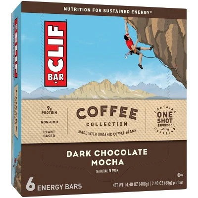 CLIF Bar Coffee Collection Dark Chocolate Mocha 6ct