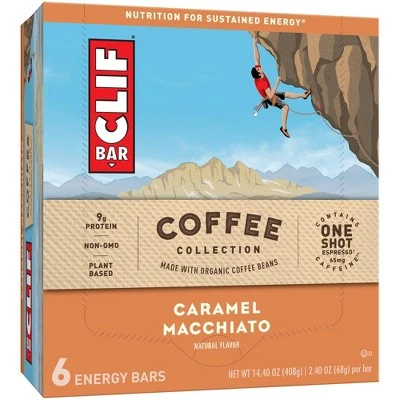 CLIF Bar Coffee Collection Caramel Macchiato 6ct