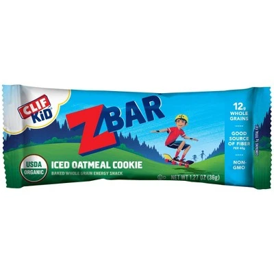 CLIF Kid ZBAR Organic Iced Oatmeal Cookie Snack Bars 6ct