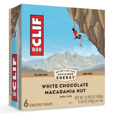 CLIF Bar White Chocolate Macadamia Nut Energy Bars 6ct