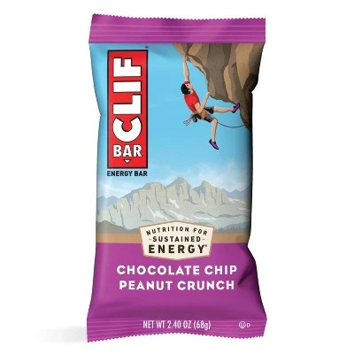 CLIF Bar Chocolate Chip Peanut Crunch Energy Bars  6ct