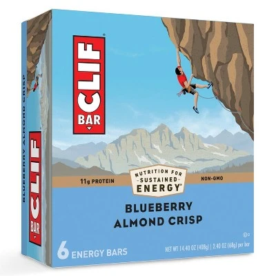 CLIF Bar Blueberry Crisp Energy Bars  6ct