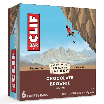 CLIF Bar Chocolate Brownie Energy Bars  6ct